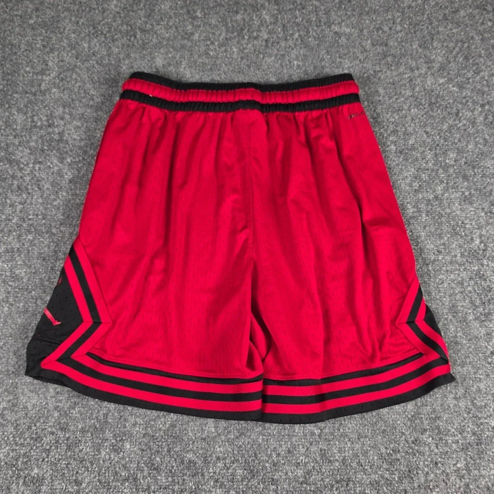 Jordan Dri Fit Sport Mesh Diamond Shorts Mens XL Red Basketball DH9075-687